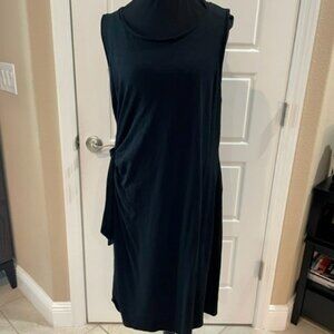 2X Talbots Black Dress with Side tie